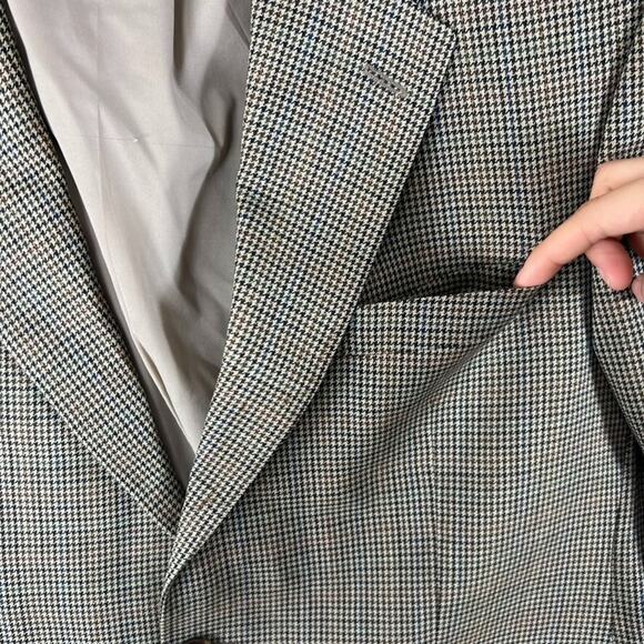 Lauren Ralph Lauren Sport Coat Men's Size 44R Houndstooth Two Button Wool - Picture 6 of 11